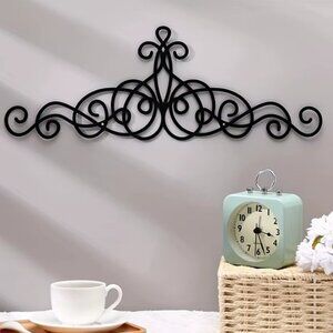 Elegant Black Metal Wall Decor